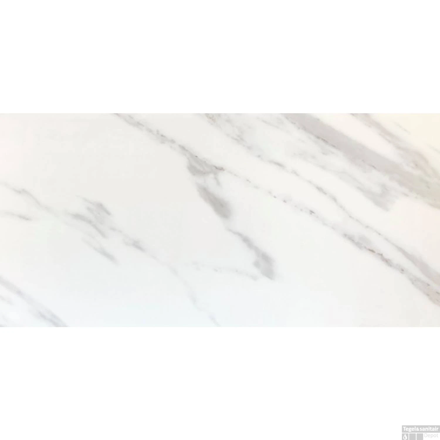 Vloertegel TS-Tiles Marmoles Digital Carrara White Mat 60x120 Cm (Doosinhoud 1,44m 3 Vloertegel TS-Tiles Marmoles Digital Carrara White Mat 60x120 Cm (Doosinhoud 1,44m