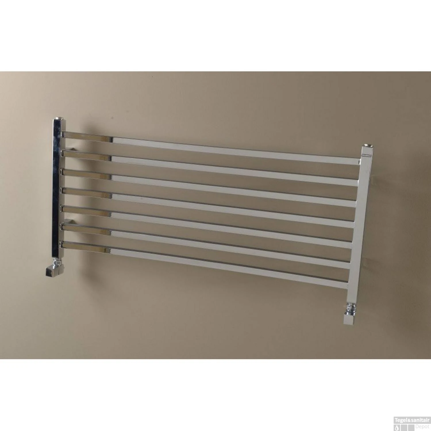 Handdoekradiator Sapho Metro Recht 100x45 Cm Chroom 6 Handdoekradiator Sapho Metro Recht 100x45 Cm Chroom - Afbeelding 4