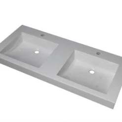 B&w-luxury Attivo Meubelwastafel 120x54 Cm. 2xkraangat Wit