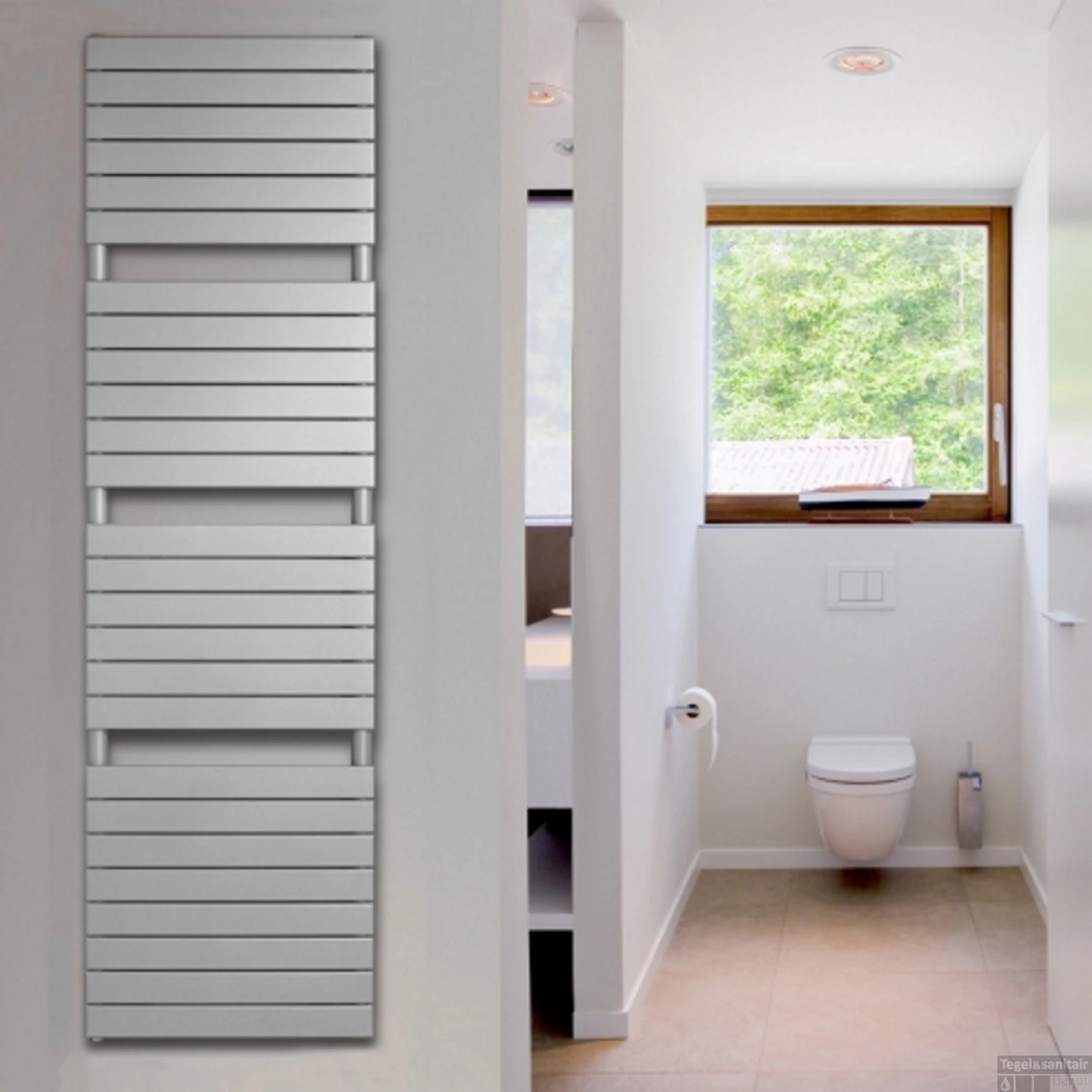 Designradiator Vasco Aster HF 600x1805mm 1250Watt Wit Glanzend 3 Designradiator Vasco Aster HF 600x1805mm 1250Watt Wit Glanzend