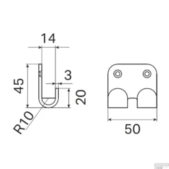 Haak Dubbel Haceka Ixi RVS -Goedkope Stijl Baden Winkel 1208476 tech