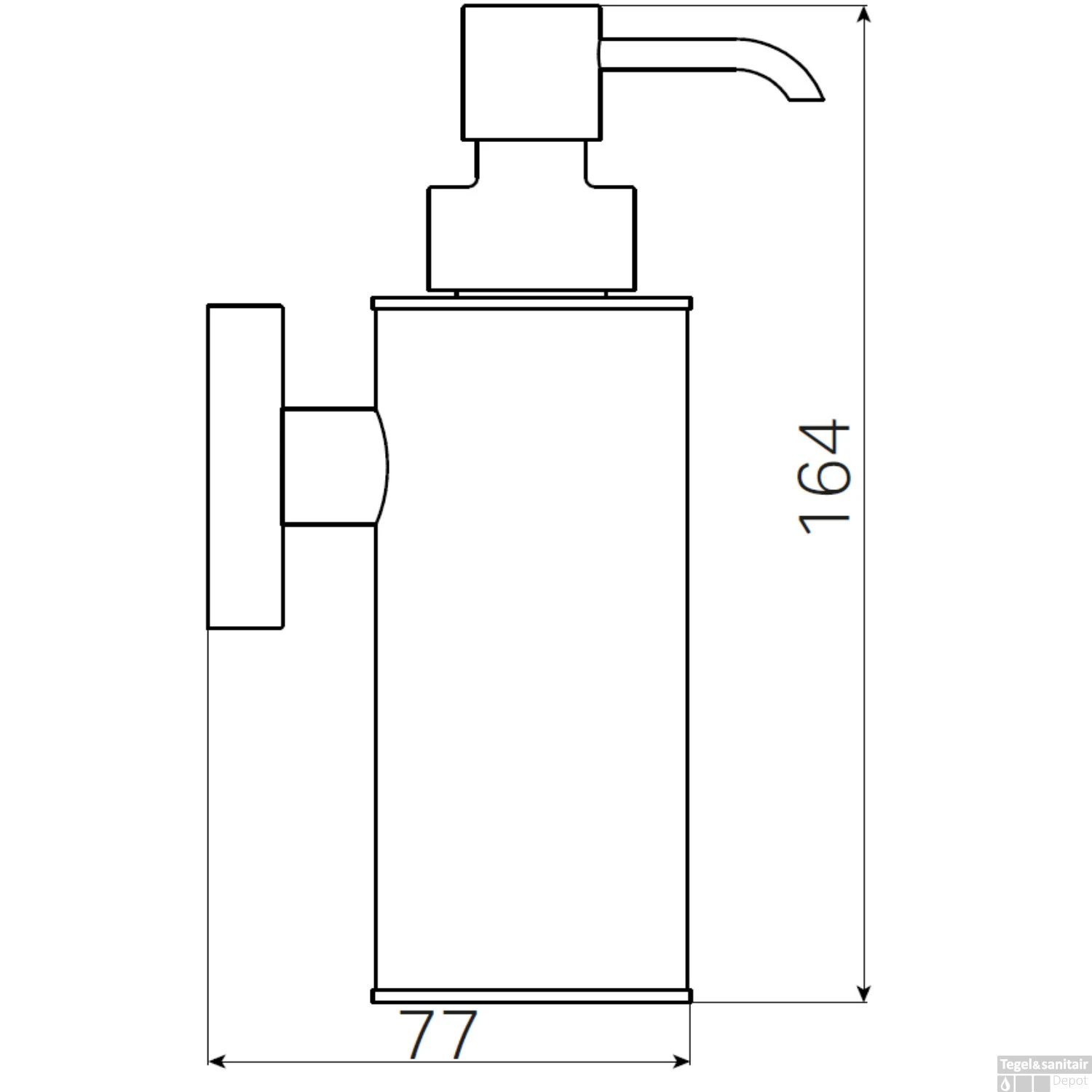 Zeepdispenser Haceka Kosmos Metaal Chroom 5 Zeepdispenser Haceka Kosmos Metaal Chroom - Afbeelding 3