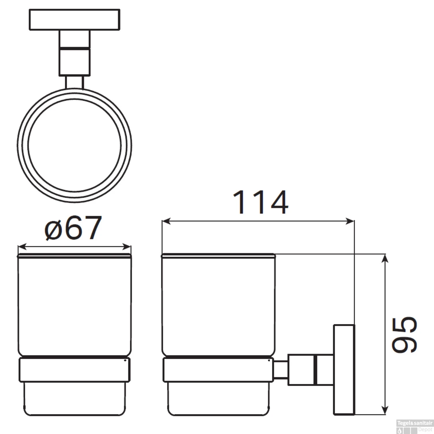 Bekerhouder Haceka Kosmos Chroom 5 Bekerhouder Haceka Kosmos Chroom - Afbeelding 3