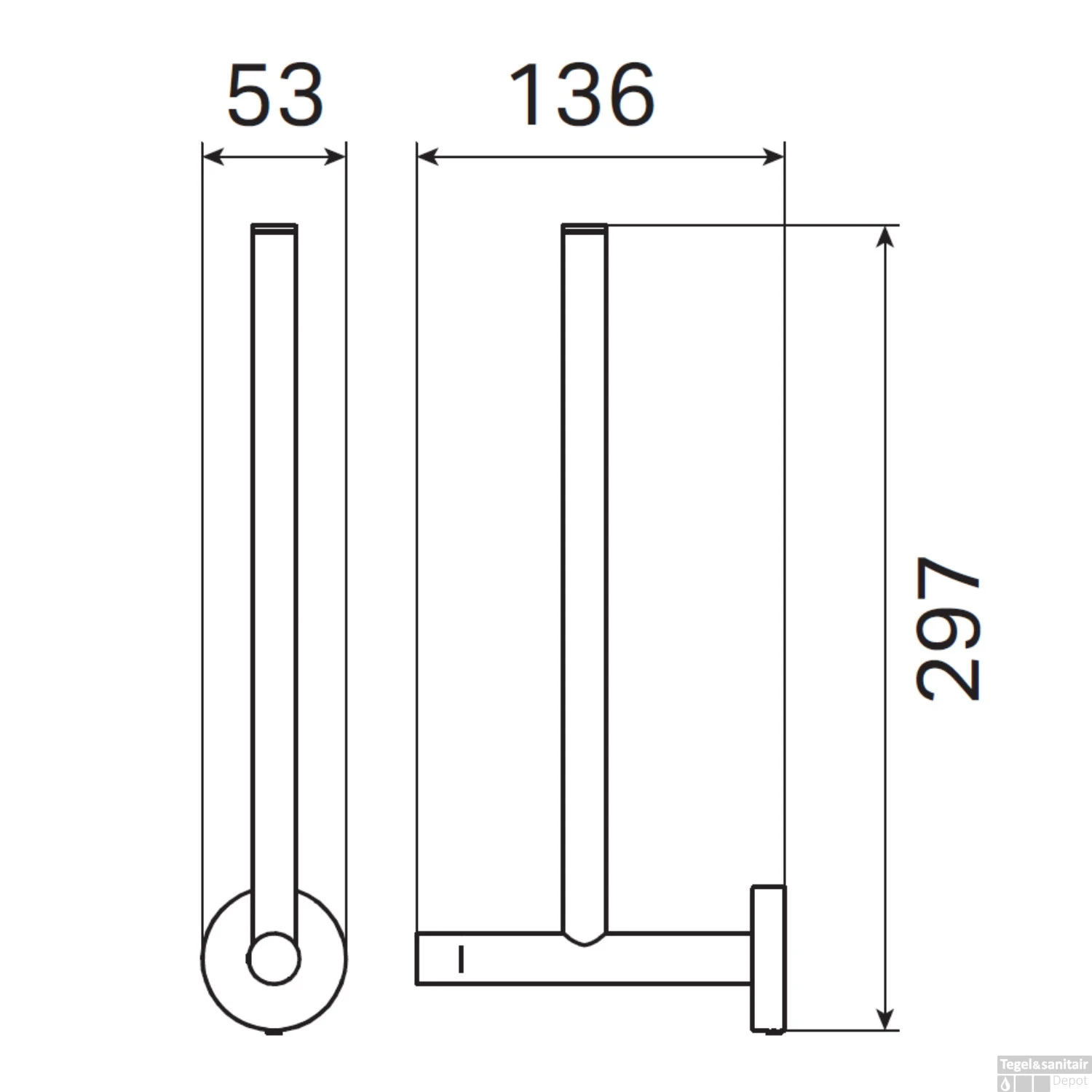 Reserverolhouder Haceka Kosmos 3 Rollen Chroom 5 Reserverolhouder Haceka Kosmos 3 Rollen Chroom - Afbeelding 3