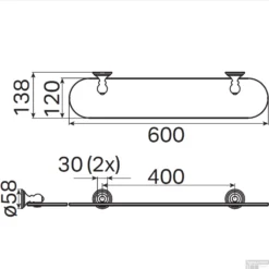 Planchet Haceka Allure 60x14 Cm Chroom 7 Planchet Haceka Allure 60x14 Cm Chroom -Goedkope Stijl Baden Winkel 1208619 tech