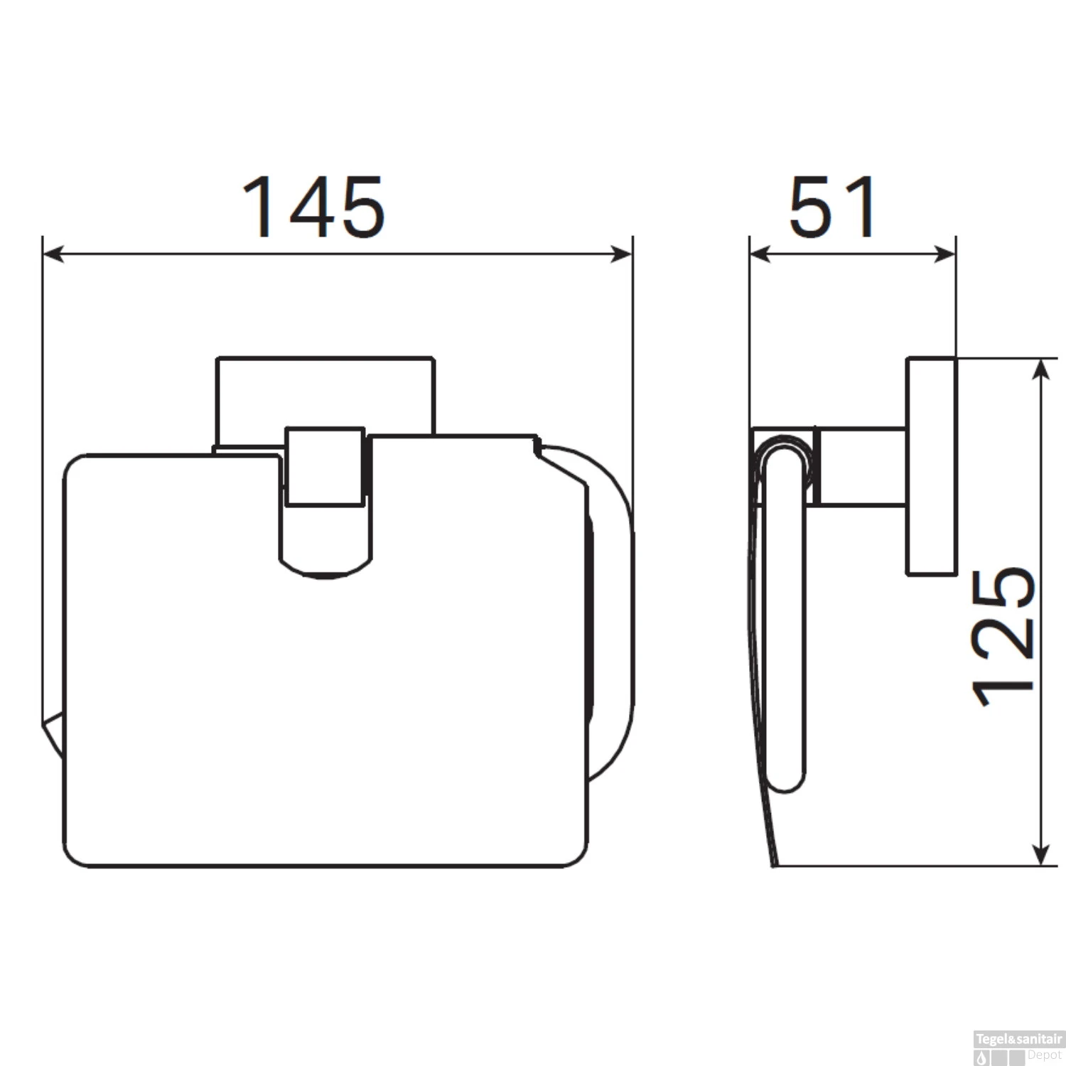 Toiletrolhouder Haceka Mezzo Met Klep Chroom 4 Toiletrolhouder Haceka Mezzo Met Klep Chroom - Afbeelding 2
