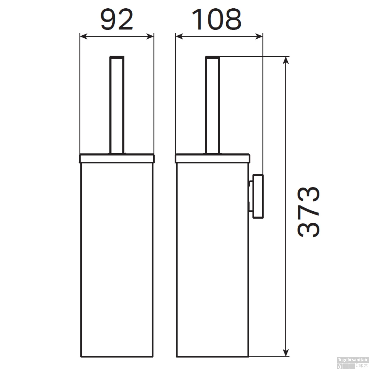 Toiletborstelset Haceka Mezzo Hangend Chroom 5 Toiletborstelset Haceka Mezzo Hangend Chroom - Afbeelding 3