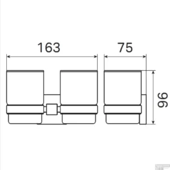 Glashouder Dubbel Haceka Mezzo Chroom 7 Glashouder Dubbel Haceka Mezzo Chroom -Goedkope Stijl Baden Winkel 1208634 tech