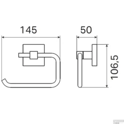 Toiletrolhouder Haceka Mezzo Tec Mat Chroom -Goedkope Stijl Baden Winkel 1208658 tech