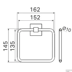 Handdoekring Haceka Mezzo Tec Mat Chroom 5 Handdoekring Haceka Mezzo Tec Mat Chroom -Goedkope Stijl Baden Winkel 1208670 tech
