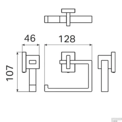 Toiletrolhouder Haceka Edge Chroom -Goedkope Stijl Baden Winkel 1208679 tech