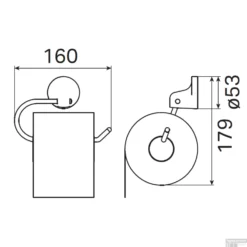 Toiletrolhouder Haceka Aspen Chroom -Goedkope Stijl Baden Winkel 1208717 tech