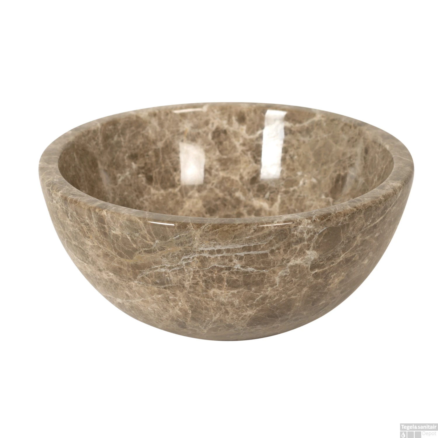 Waskom Opbouw Plieger Mini Round 26x12 Cm Marmer Bruin 3 Waskom Opbouw Plieger Mini Round 26x12 Cm Marmer Bruin