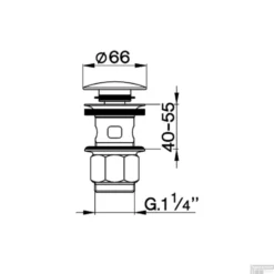 Clickwaste Salenzi Giro Gepoedercoat Messing Mat Zwart ø66 Mm -Goedkope Stijl Baden Winkel 15aj15 tech 1 1 1