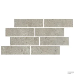 Wandtegel Serenissima Promenade 24x40 Cm Mos.Bricks Argento (Doosinhoud 4 Stuks)