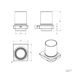 Bekerhouder Sapho Zen Black Hangend 8.2x10.5 Cm Zwart / Melkglas -Goedkope Stijl Baden Winkel 166442 bekerhouder sapho zen black hangend 8.2x10.5 cm zwart melkglas 2