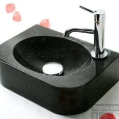 FonteinPack Flow Hardsteen Rechts 35x24x10cm (Keuze Uit 18 Kranen)