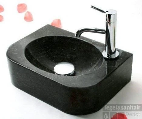 FonteinPack Flow Hardsteen Rechts 35x24x10cm (Keuze Uit 18 Kranen) 3 FonteinPack Flow Hardsteen Rechts 35x24x10cm (Keuze Uit 18 Kranen)