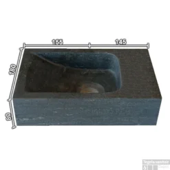 Hardstenen Fontein Mini Rechts Zonder Kraangat 18x30x8 Cm 6 Hardstenen Fontein Mini Rechts Zonder Kraangat 18x30x8 Cm -Goedkope Stijl Baden Winkel 1862156 1 mini fontein rechts met maten