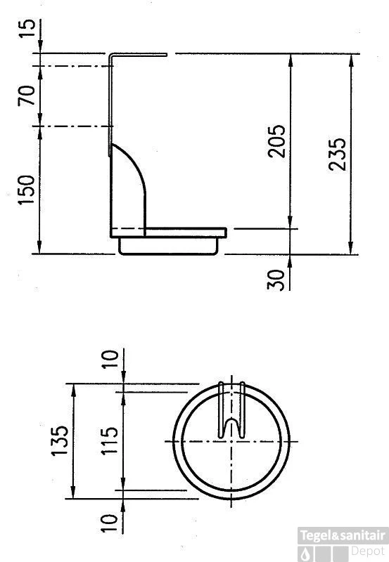 Franke Chronos Closetborstelhouder Rvs 4 Franke Chronos Closetborstelhouder Rvs - Afbeelding 2