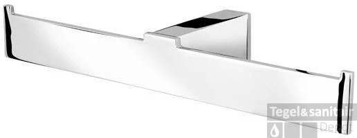 Geesa Modern Art Reserverolhouder Dubbel Chroom 3 Geesa Modern Art Reserverolhouder Dubbel Chroom