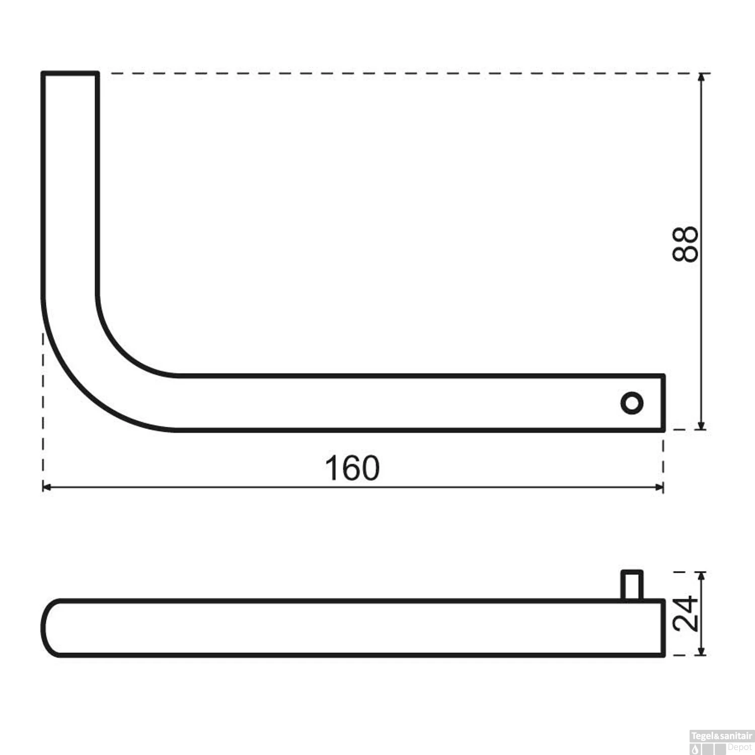 Accessoireset Qisani Flow Toiletruimte Geborsteld RVS 5 Accessoireset Qisani Flow Toiletruimte Geborsteld RVS - Afbeelding 3