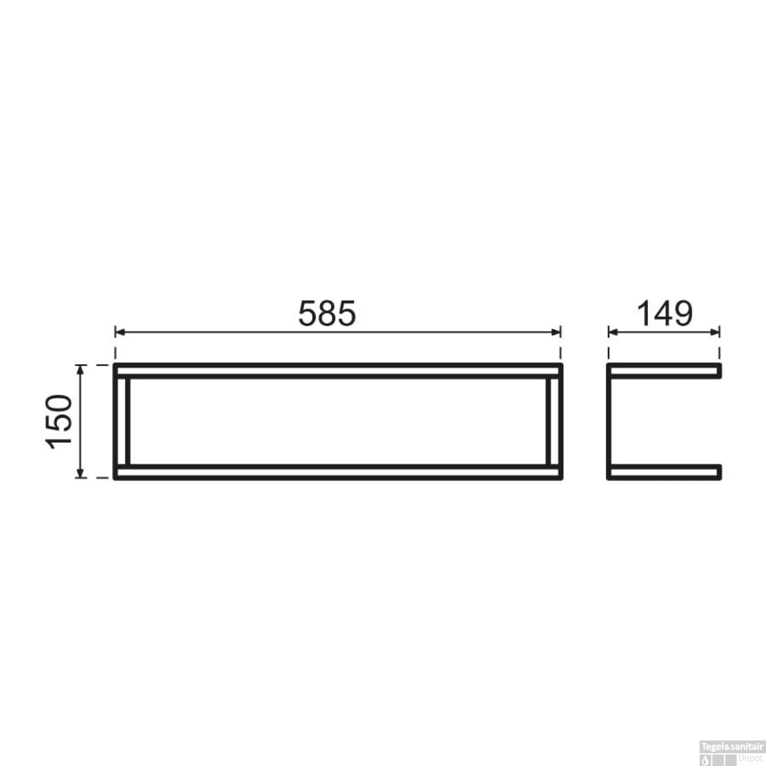 Handdoekhouder Qisani Flow Geborsteld RVS 4 Handdoekhouder Qisani Flow Geborsteld RVS - Afbeelding 2