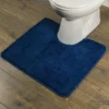 Toiletmat Sealskin Angora 100% Polyester 60x55x2 Cm Blauw