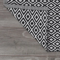 Badmat Sealskin Trellis 60x90 Cm Katoen Zwart -Goedkope Stijl Baden Winkel 294213619 sfeer