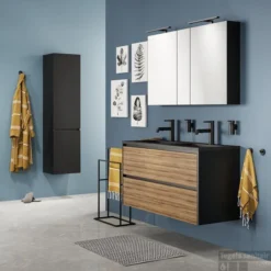 Badmat Sealskin Trellis 60x90 Cm Katoen Zwart -Goedkope Stijl Baden Winkel 294213619 sfeer 4