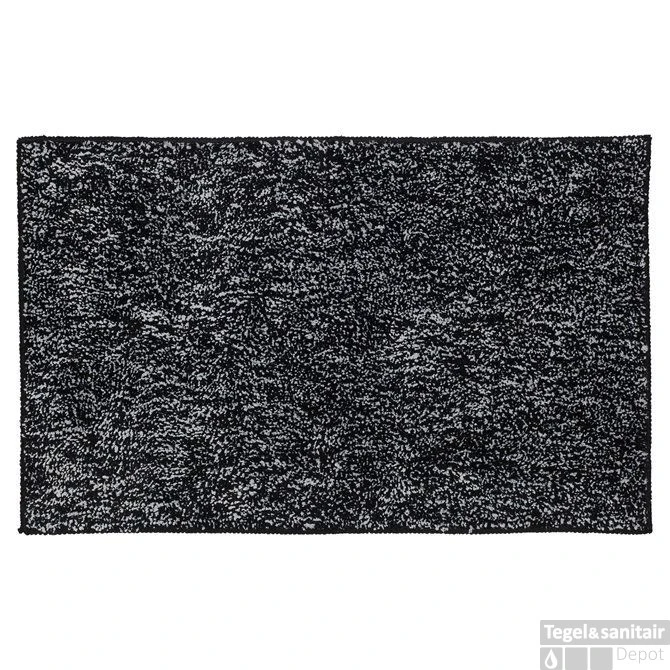 Badmat Sealskin Speckles Polyester Micro Fiber 80x50 Cm Zwart 4 Badmat Sealskin Speckles Polyester Micro Fiber 80x50 Cm Zwart - Afbeelding 2