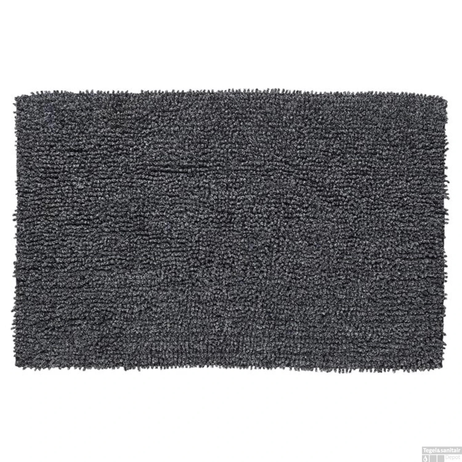 SEALSKIN Badmat Misto Chenille Katoen 90x60 Cm Zwart 4 SEALSKIN Badmat Misto Chenille Katoen 90x60 Cm Zwart - Afbeelding 2