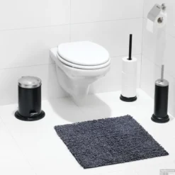 Bidetmat Sealskin Misto Chenille Katoen 60x60 Cm Zwart -Goedkope Stijl Baden Winkel 294616819 sfeer 2