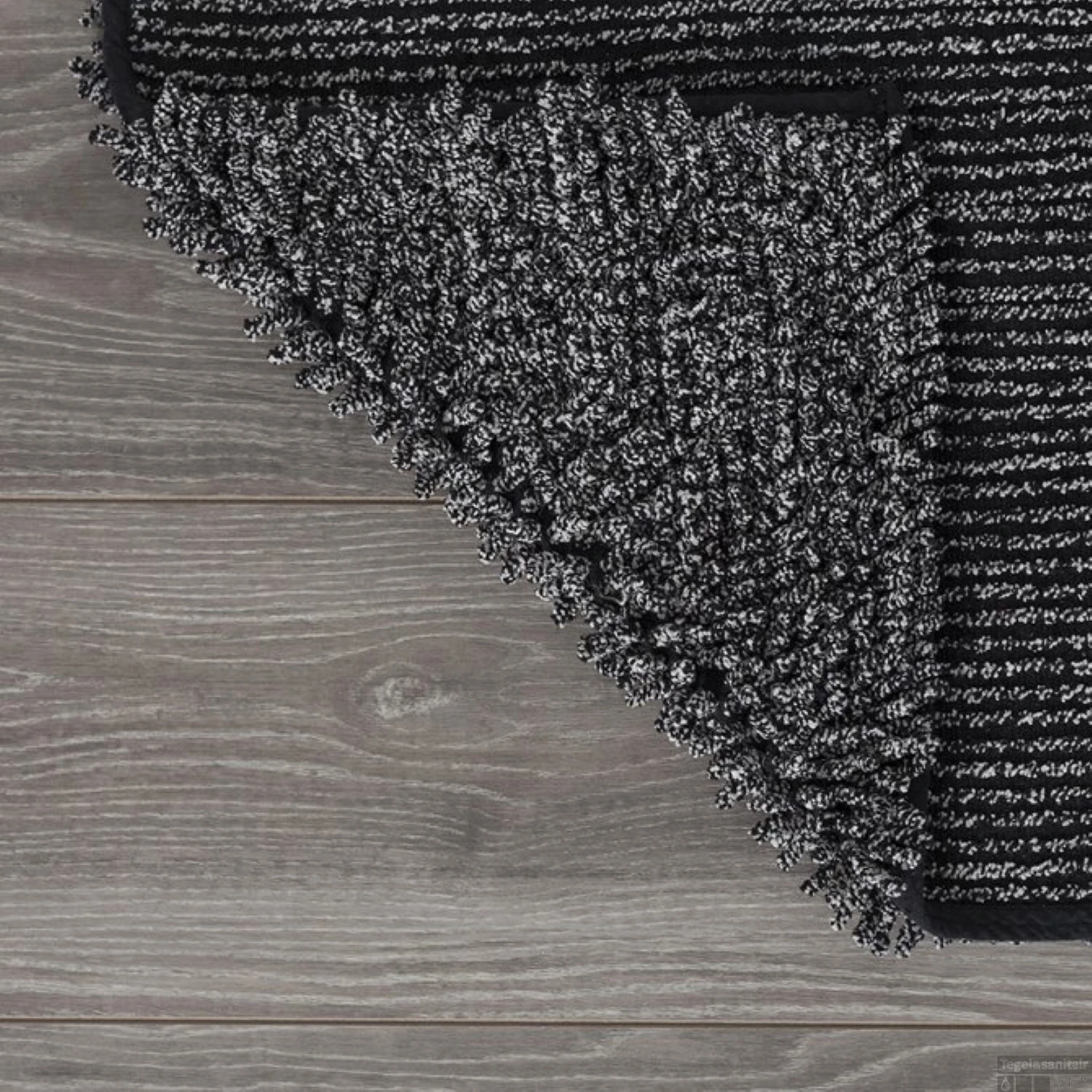 Toiletmat Sealskin Misto Chenille Katoen 60x55 Cm Zwart 6 Toiletmat Sealskin Misto Chenille Katoen 60x55 Cm Zwart - Afbeelding 4