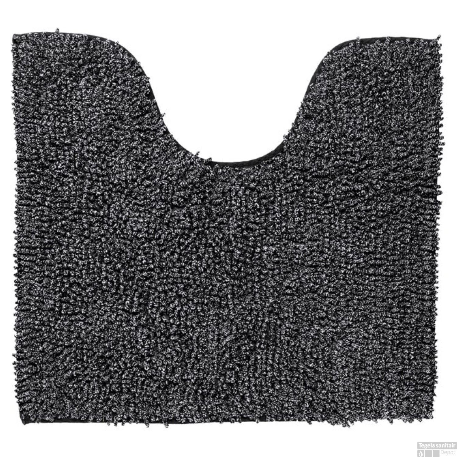 Toiletmat Sealskin Misto Chenille Katoen 60x55 Cm Zwart 4 Toiletmat Sealskin Misto Chenille Katoen 60x55 Cm Zwart - Afbeelding 2