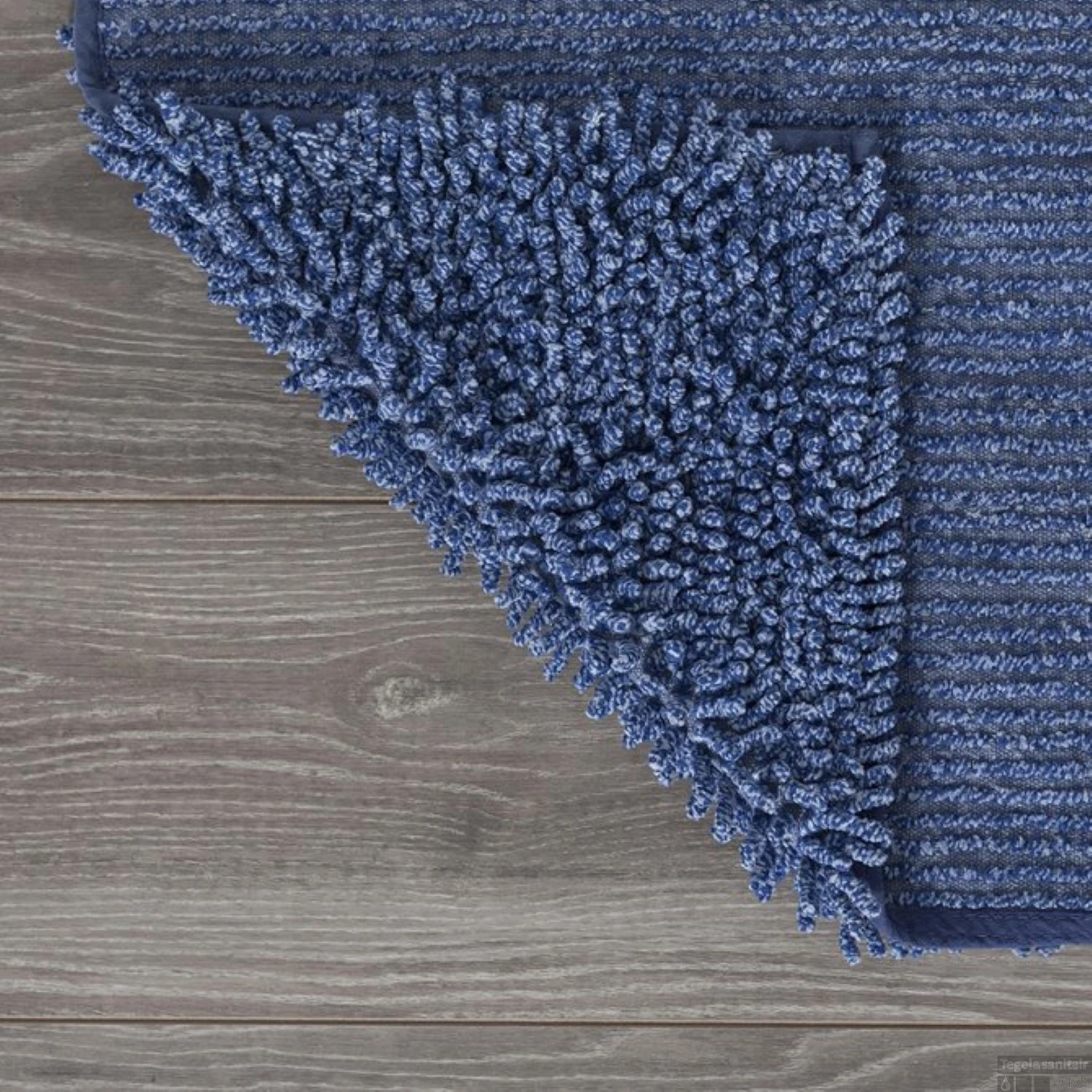 Toiletmat Sealskin Misto Chenille Katoen 60x55 Cm Blauw 5 Toiletmat Sealskin Misto Chenille Katoen 60x55 Cm Blauw - Afbeelding 3