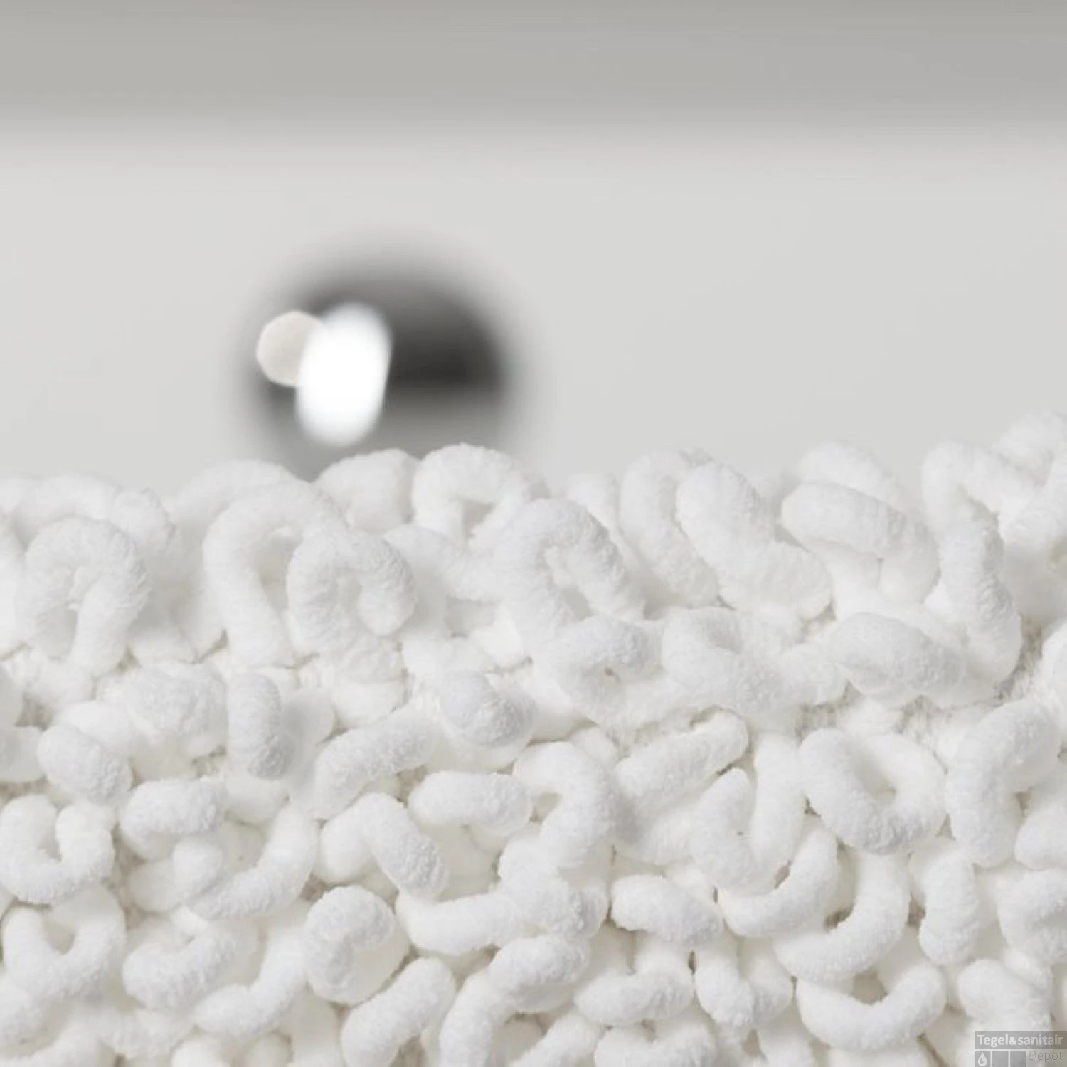 Badmat Sealskin Twist 60x60 Cm Microfibre Wit 6 Badmat Sealskin Twist 60x60 Cm Microfibre Wit - Afbeelding 4