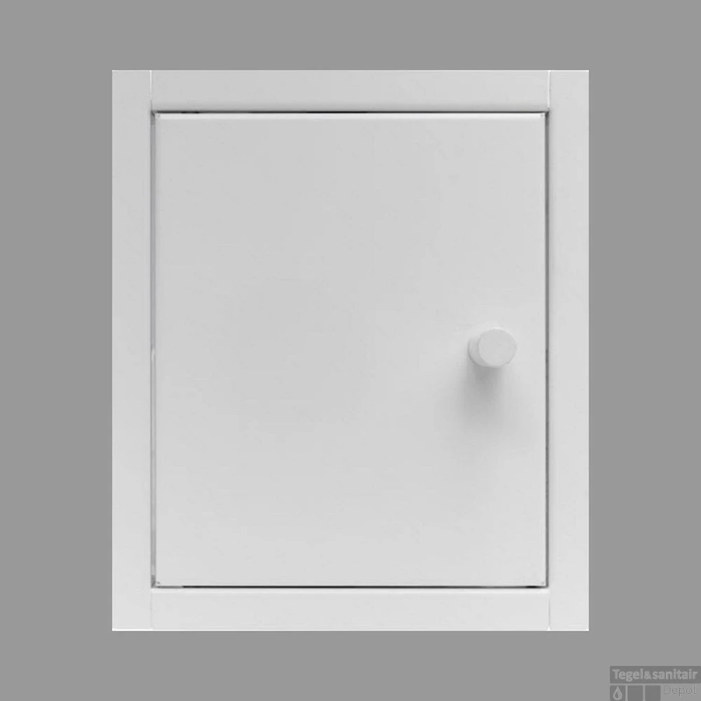 Inbouw Toiletkastje Back-up Gepoedercoat Wit 3 Inbouw Toiletkastje Back-up Gepoedercoat Wit