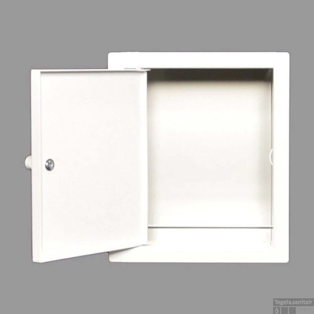 Inbouw Toiletkastje Back-up Gepoedercoat Wit 4 Inbouw Toiletkastje Back-up Gepoedercoat Wit - Afbeelding 2