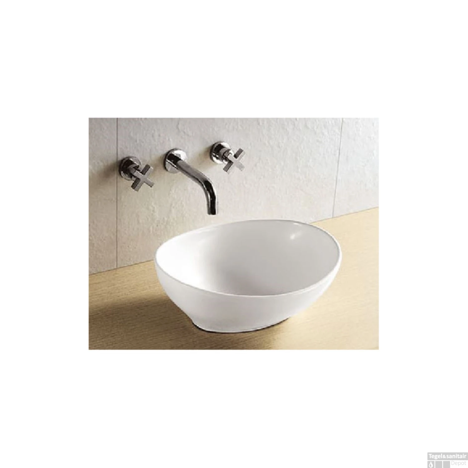 Waskomset Barco Incl Chromen Inbouwkraan Afvoer En Waste 4 Waskomset Barco Incl Chromen Inbouwkraan Afvoer En Waste - Afbeelding 2