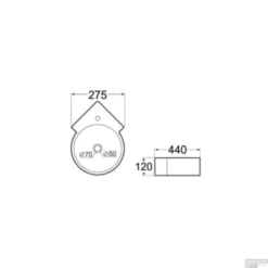 FonteinPack Atlas Keramische 44x28 Cm Chroom (Keuze Uit 20 Kranen) -Goedkope Stijl Baden Winkel 32.3490 tech