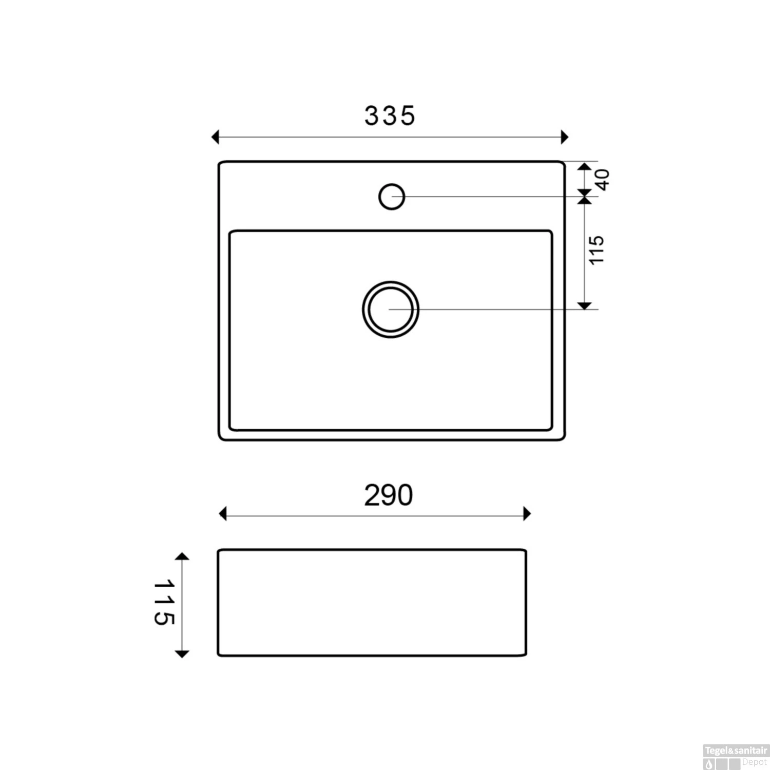 BWS Keramische Fontein Wit 33.5x29 Cm 4 BWS Keramische Fontein Wit 33.5x29 Cm - Afbeelding 2