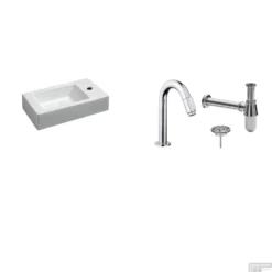 FonteinPack Rhea Keramiek Rechts 45.5x26x12cm Chroom (Keuze Uit 20 Kranen) 13 FonteinPack Rhea Keramiek Rechts 45.5x26x12cm Chroom (Keuze Uit 20 Kranen) -Goedkope Stijl Baden Winkel 32.3495 chroom shop