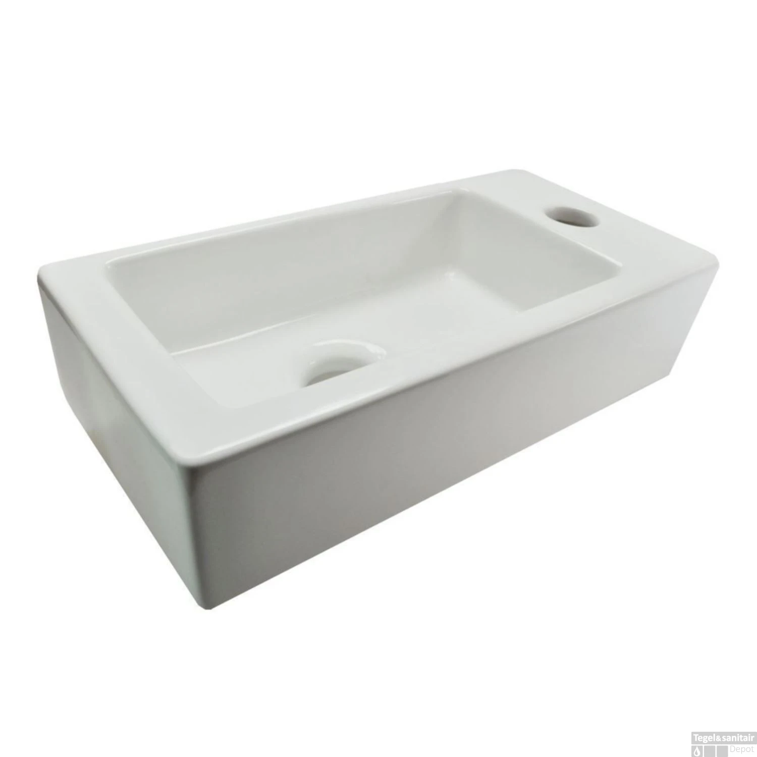 FonteinPack Rhea Mini 36x18x9 Cm Rechts RVS (Keuze Uit 8 Kranen) 5 FonteinPack Rhea Mini 36x18x9 Cm Rechts RVS (Keuze Uit 8 Kranen) - Afbeelding 3