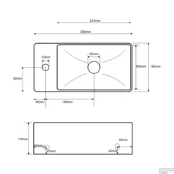 BWS Blong XXS Links Fontein 305X180X110 Wit 7 BWS Blong XXS Links Fontein 305X180X110 Wit -Goedkope Stijl Baden Winkel 32.3498 lijn 1 tech