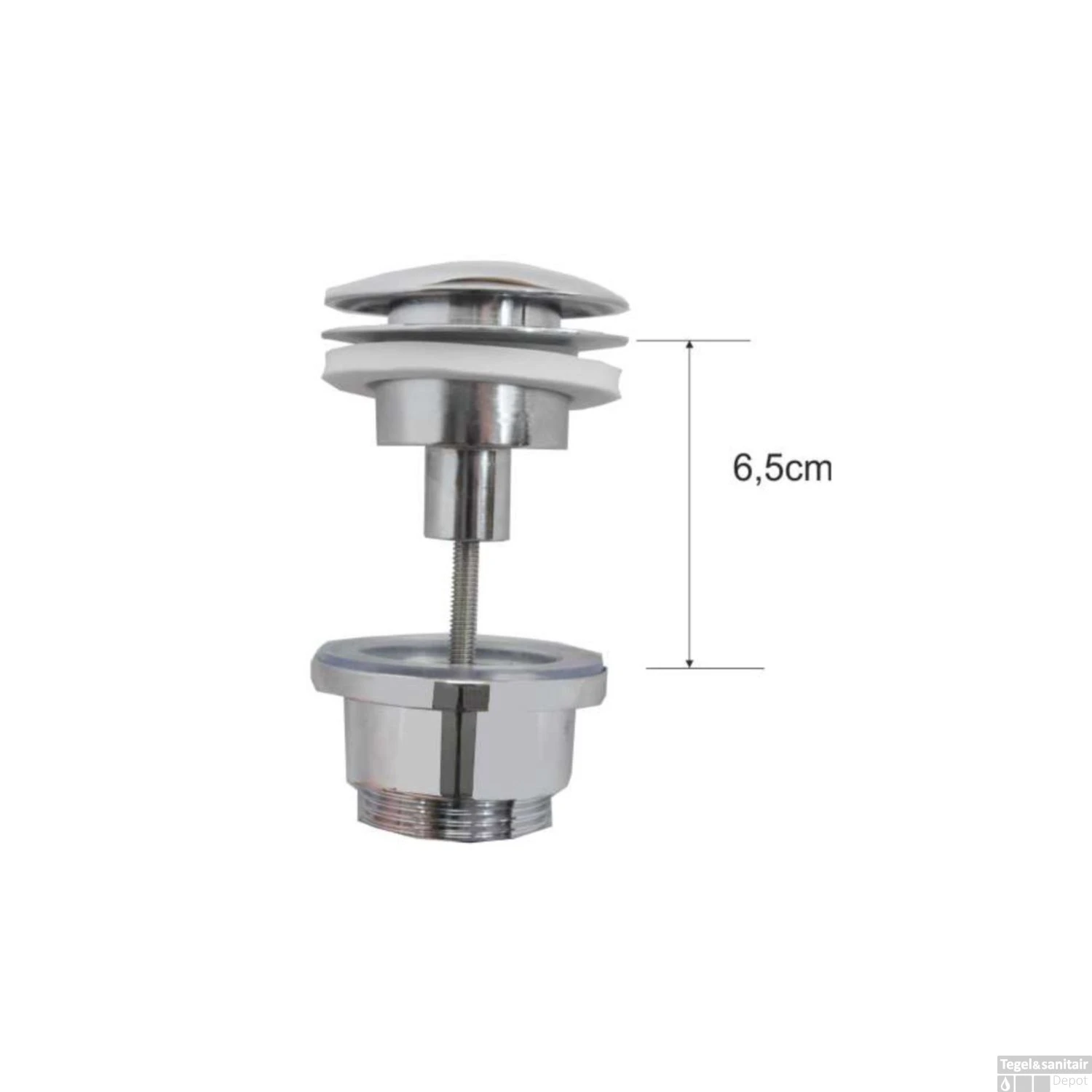 Waskomset Lombok Chroom (Incl Kraan Afvoer En Waste) 11 Waskomset Lombok Chroom (Incl Kraan Afvoer En Waste) - Afbeelding 9