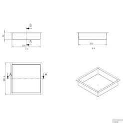Wiesbaden Inbouwnis | Exellence | 30x30x7cm | RVS 7 Wiesbaden Inbouwnis | Exellence | 30x30x7cm | RVS -Goedkope Stijl Baden Winkel 33.4180 inbouwnis wiesbaden 30x30x7 cm rvs tech