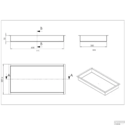 Wiesbaden Inbouwnis | Exellence | 30x60x7cm | RVS -Goedkope Stijl Baden Winkel 33.4181 inbouwnis wiesbaden 30x60x7 cm rvs tech