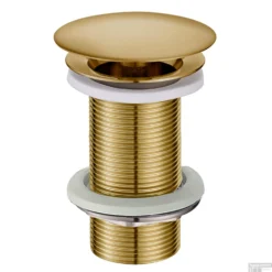 Vaste Waste Wiesbaden Caral Verlengd 5/4" Geborsteld Messing