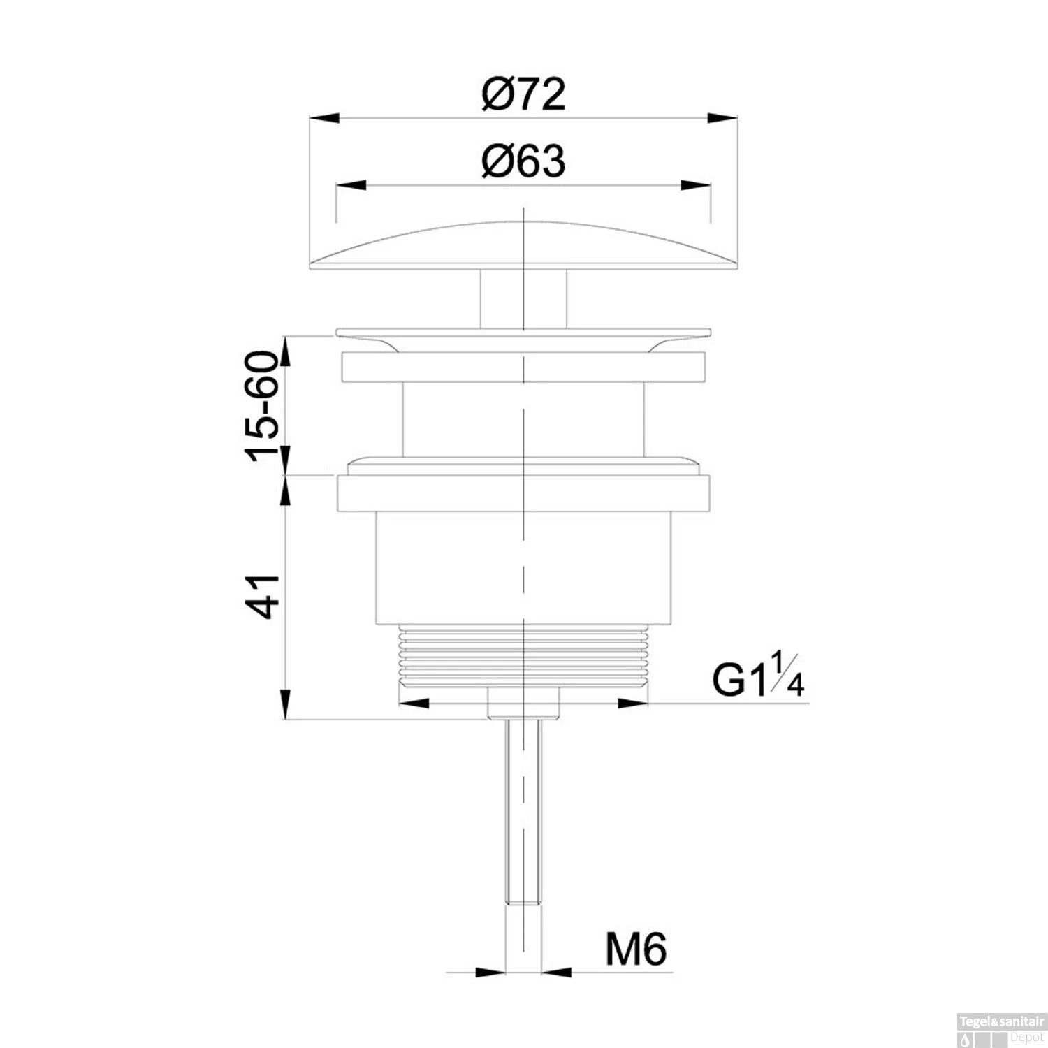Fonteinset Mat Zwart Wiesbaden Color Gun Metal (kraangat Links) 8 Fonteinset Mat Zwart Wiesbaden Color Gun Metal (kraangat Links) - Afbeelding 6
